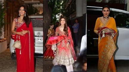 शिल्पा शेट्टी से लेकर मीरा कपूर ने पारंपरिक लुक में ढाया कहर