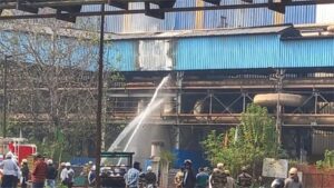 भिलाई स्टील प्लांट के पीबीएस-2 के गैस लाइन में लगी आग